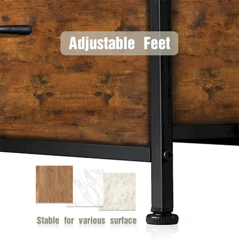 Storage Drawers Dresser with 10 Drawers and Sturdy Metal Frame