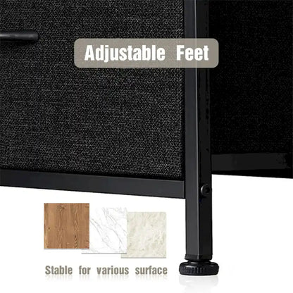 Storage Drawers Dresser with 10 Drawers and Sturdy Metal Frame