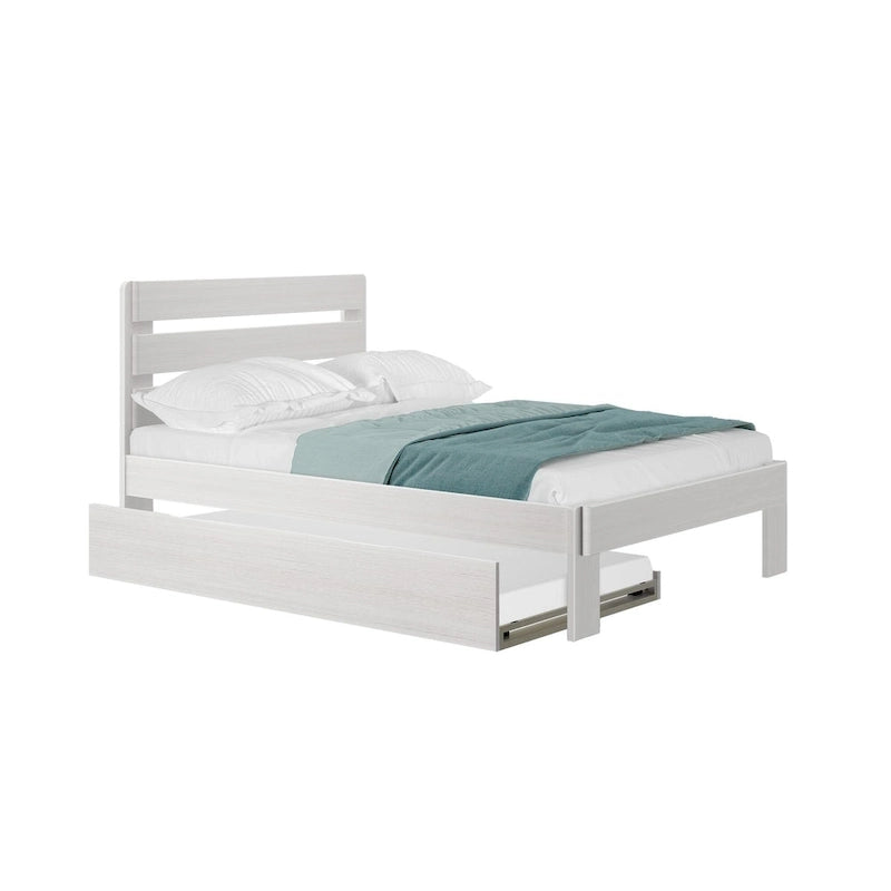 Plank and Beam Farmhouse Full Bed with Plank Headboard and Trundle