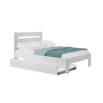 Plank and Beam Farmhouse Full Bed with Plank Headboard and Trundle