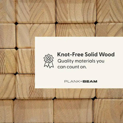 Plank and Beam Farmhouse Full Bed with Plank Headboard and Trundle