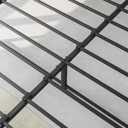 Queen/Full Size Bed Frame, Storage Headboard with Charging Station and 2 Drawers