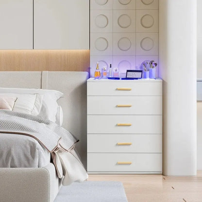 Five Drawers With LED
