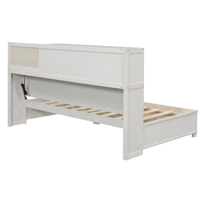 Twin Size Wooden Daybed with 3 Drawers and USB Ports