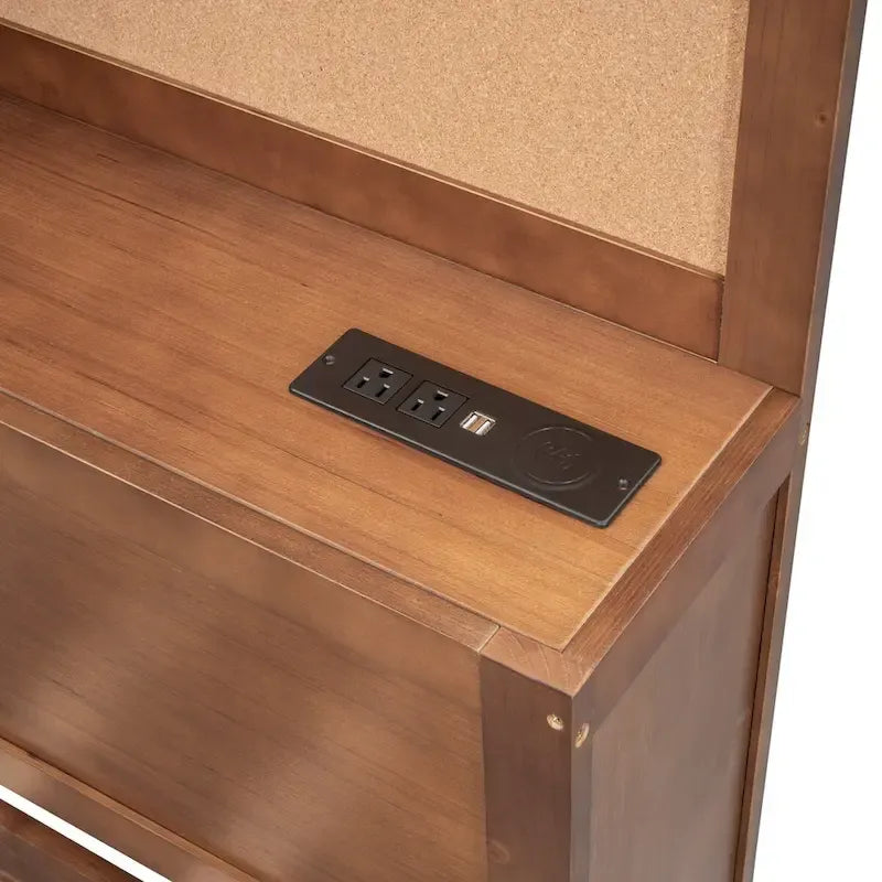 Twin Size Wooden Daybed with 3 Drawers and USB Ports