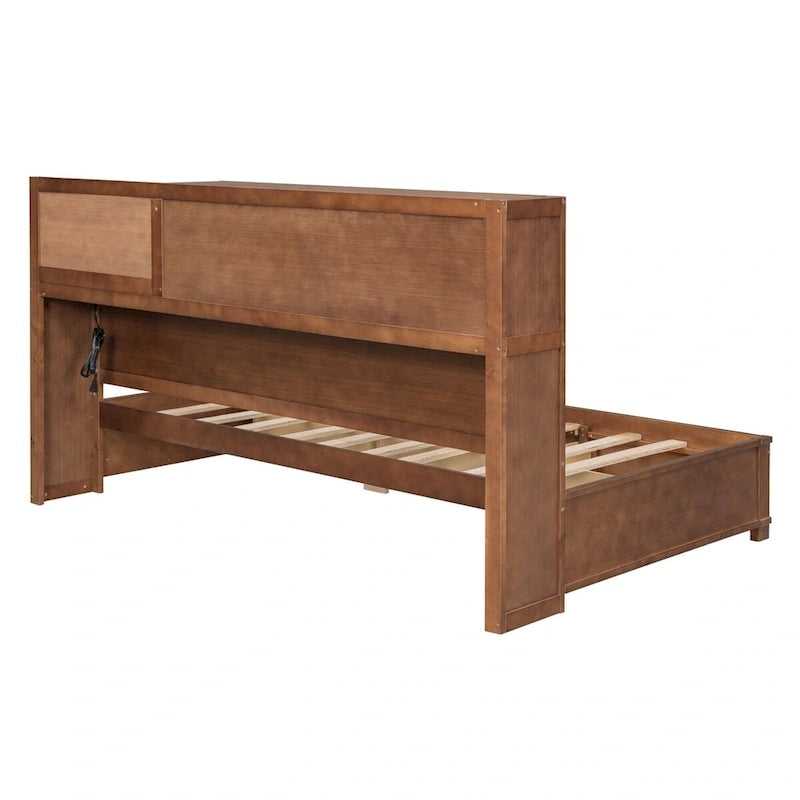 Twin Size Wooden Daybed with 3 Drawers and USB Ports