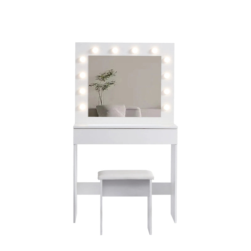 Vanity table with mirror