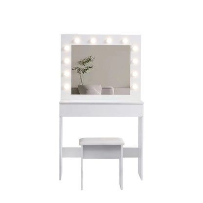 Vanity table with mirror
