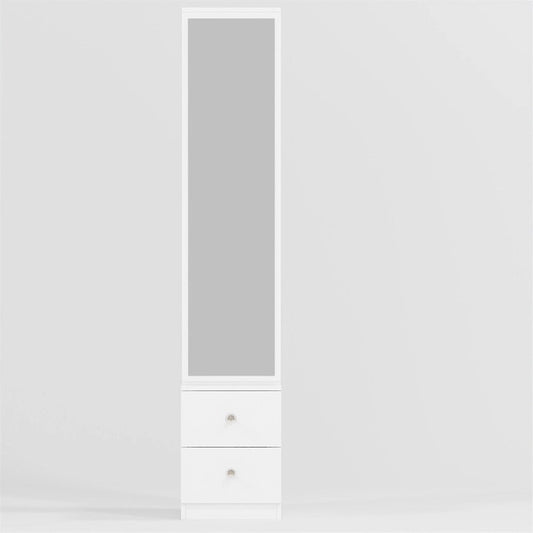 LED Mirror Vanity Table w/ Cushioned Stool & 2 AC+2 USB Power Station