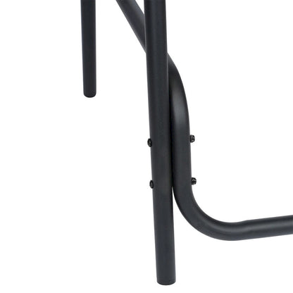 Commercial Indoor-Outdoor Rattan Restaurant Barstool with Aluminum Frame-Set of 4