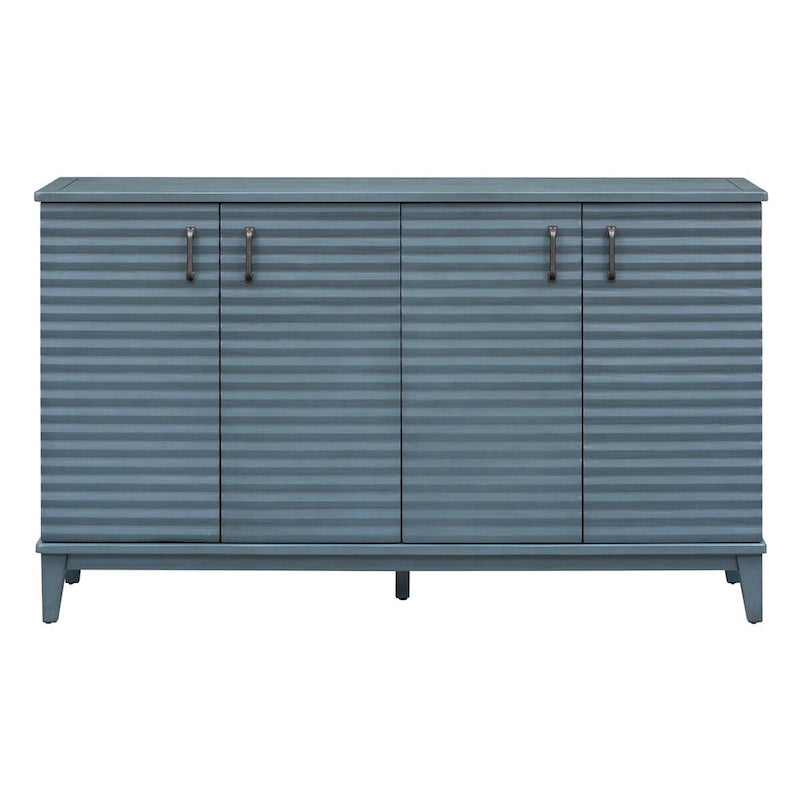 Sideboard with 4 Door Large Storage Buffet with Adjustable Shelves