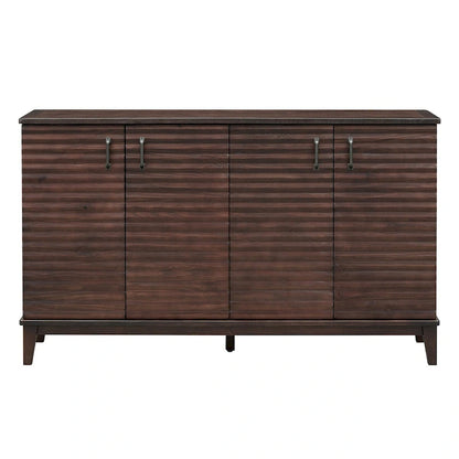 Sideboard with 4 Door Large Storage Buffet with Adjustable Shelves