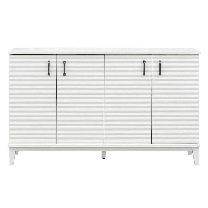 Sideboard with 4 Door Large Storage Buffet with Adjustable Shelves