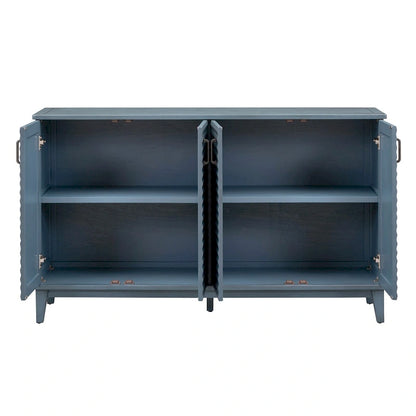 Sideboard with 4 Door Large Storage Buffet with Adjustable Shelves