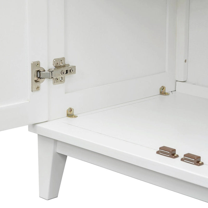 Sideboard with 4 Door Large Storage Buffet with Adjustable Shelves