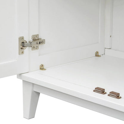 Sideboard with 4 Door Large Storage Buffet with Adjustable Shelves