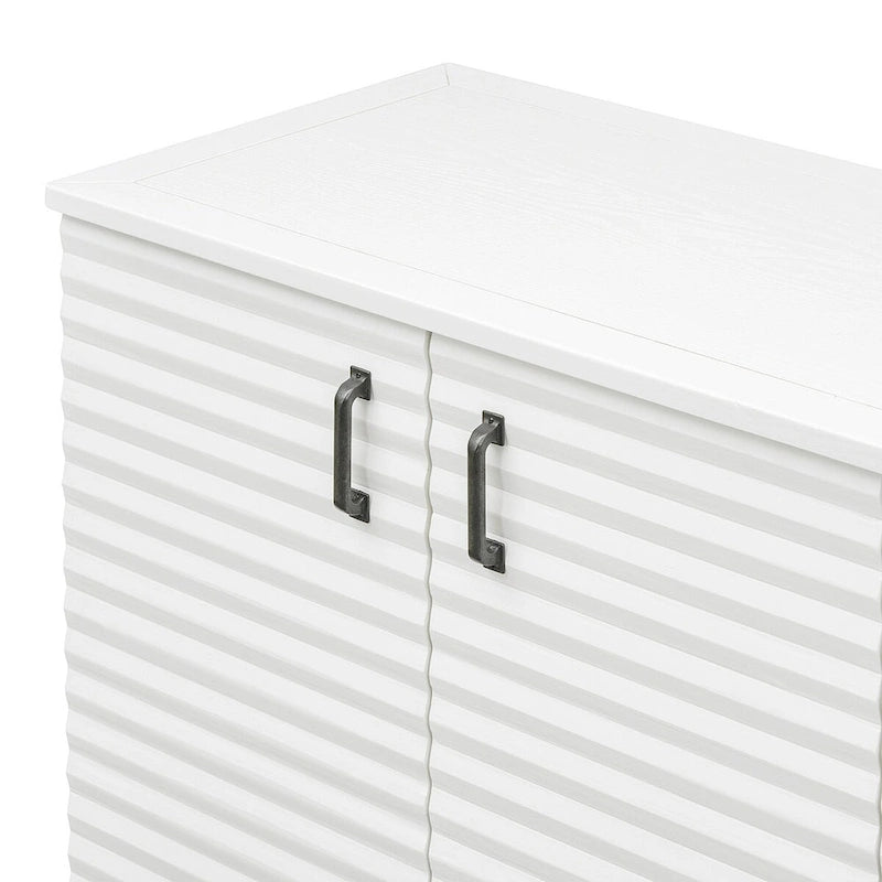 Sideboard with 4 Door Large Storage Buffet with Adjustable Shelves