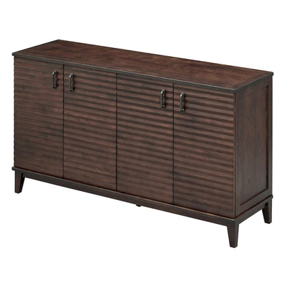 Sideboard with 4 Door Large Storage Buffet with Adjustable Shelves