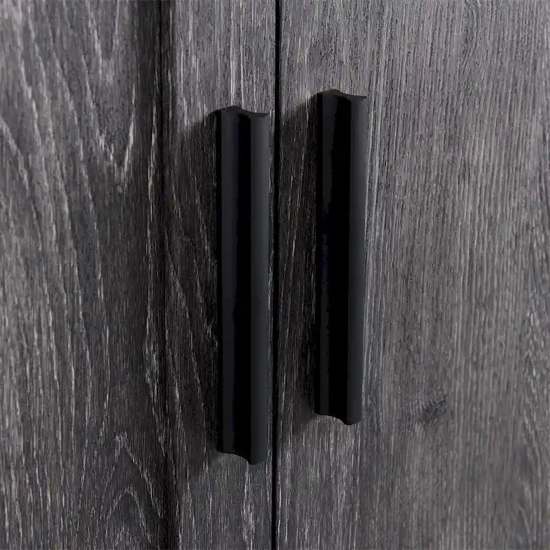 4-Door Freestanding Kitchen Pantry with 3 Adjustable Shelves