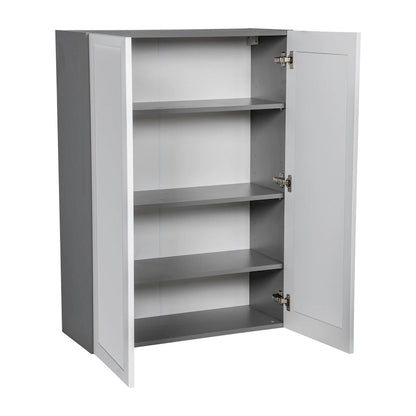 33 x 42 Wall Cabinet-Double Door-Grey - 33 x 42 x 12