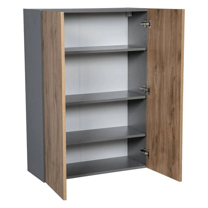 33 x 42 Wall Cabinet-Double Door-Grey - 33 x 42 x 12