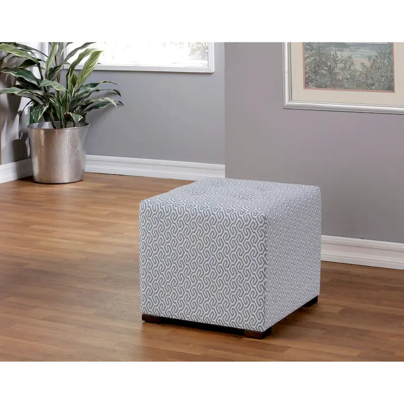 Merton Transtional Square Button Tufted Ottoman