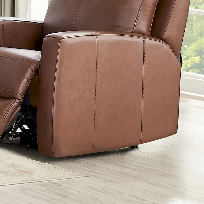 Hydeline Vienna Zero Gravity Power Recline and Headrest Top Grain Leather Recliner