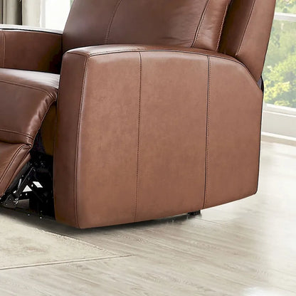 Hydeline Vienna Zero Gravity Power Recline and Headrest Top Grain Leather Recliner