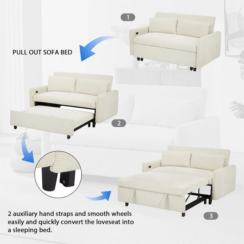 Pull-out Sofa Bed Convertible Couch