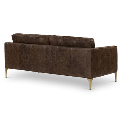 Poly & Bark Mateo 82.5 Sofa - Full Grain Genuine Italian Leather