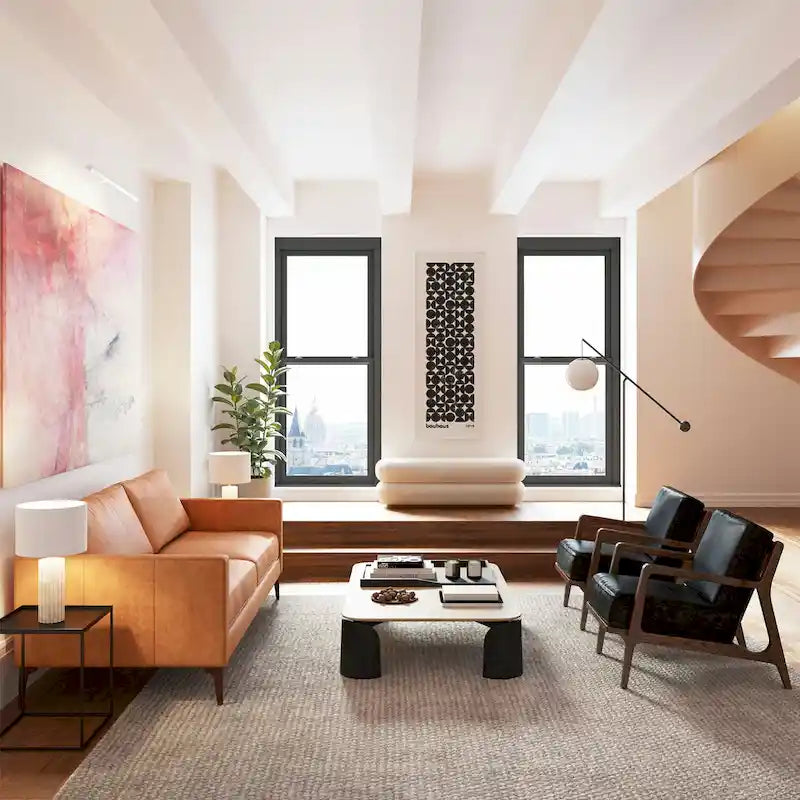 Poly & Bark Mateo 82.5 Sofa - Full Grain Genuine Italian Leather