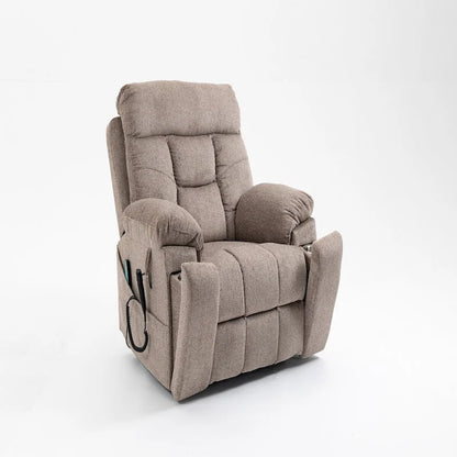 Power Lift Recliner Chair Massage and Heat,Dual Motor Lift Recliner,Electric Recliner with Cup Holders Pocket,400lbs