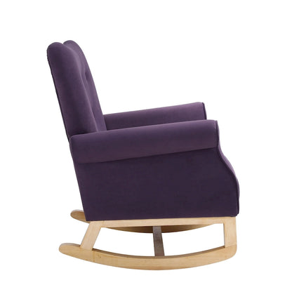 GEITIN High Back Rocking Chair with Tufted Back