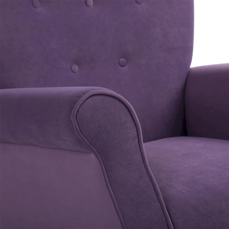 GEITIN High Back Rocking Chair with Tufted Back