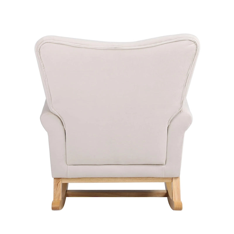 GEITIN High Back Rocking Chair with Tufted Back