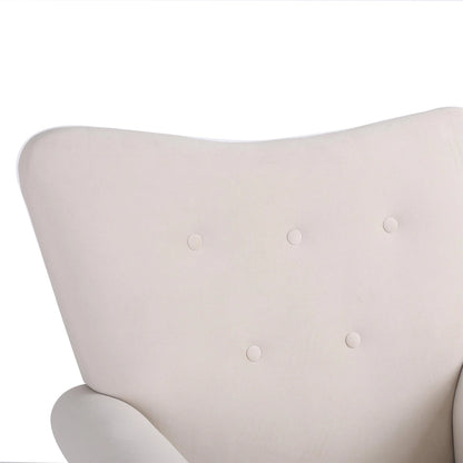 GEITIN High Back Rocking Chair with Tufted Back