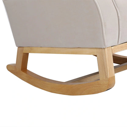 GEITIN High Back Rocking Chair with Tufted Back