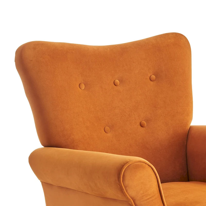 GEITIN High Back Rocking Chair with Tufted Back