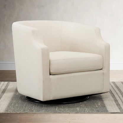 Swivel Glider Barrel Chair For Living Room