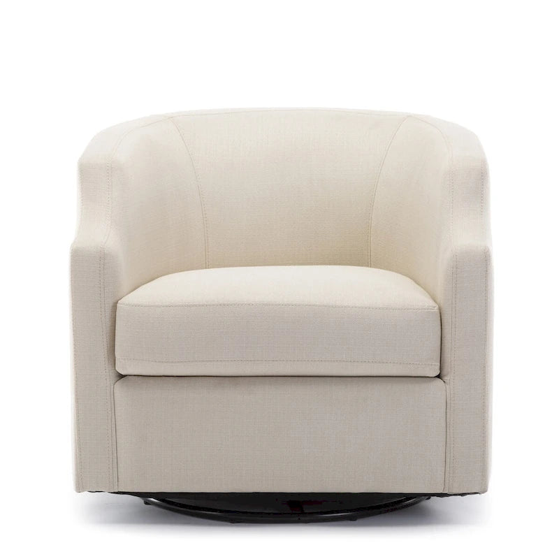 Swivel Glider Barrel Chair For Living Room