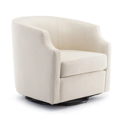 Swivel Glider Barrel Chair For Living Room