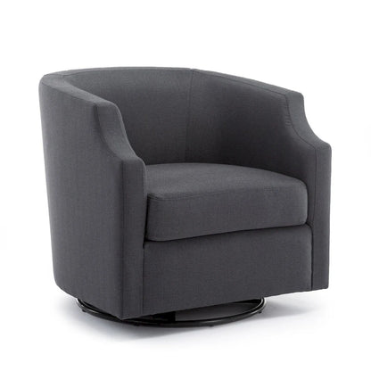 Swivel Glider Barrel Chair For Living Room