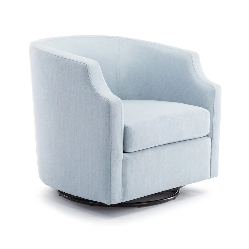 Swivel Glider Barrel Chair For Living Room