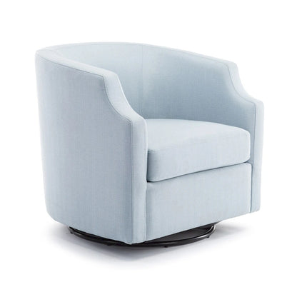 Swivel Glider Barrel Chair For Living Room