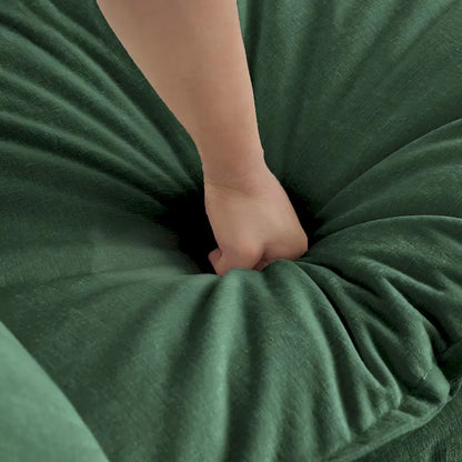 3-Piece Sofa Set Oversized Sofa Comfy Chenille Deep Seat Sofa Couch with 2 Loveseat and 3 Seater Sofa