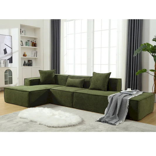 Modern Minimalist Modular Combination L-shaped Sofa Set,Free Installation Sofa