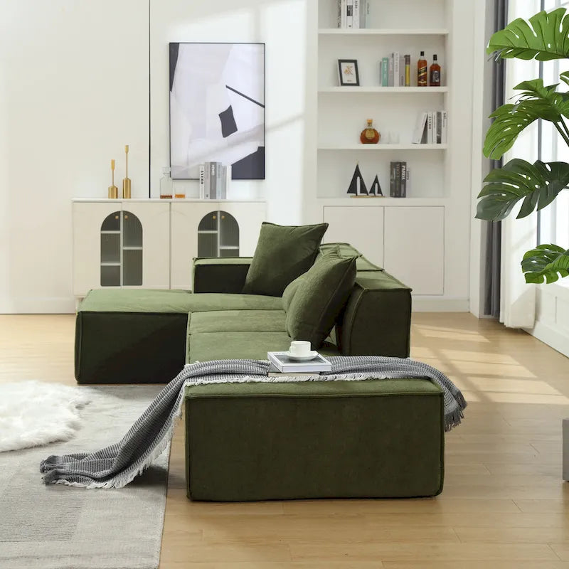 Modern Minimalist Modular Combination L-shaped Sofa Set,Free Installation Sofa