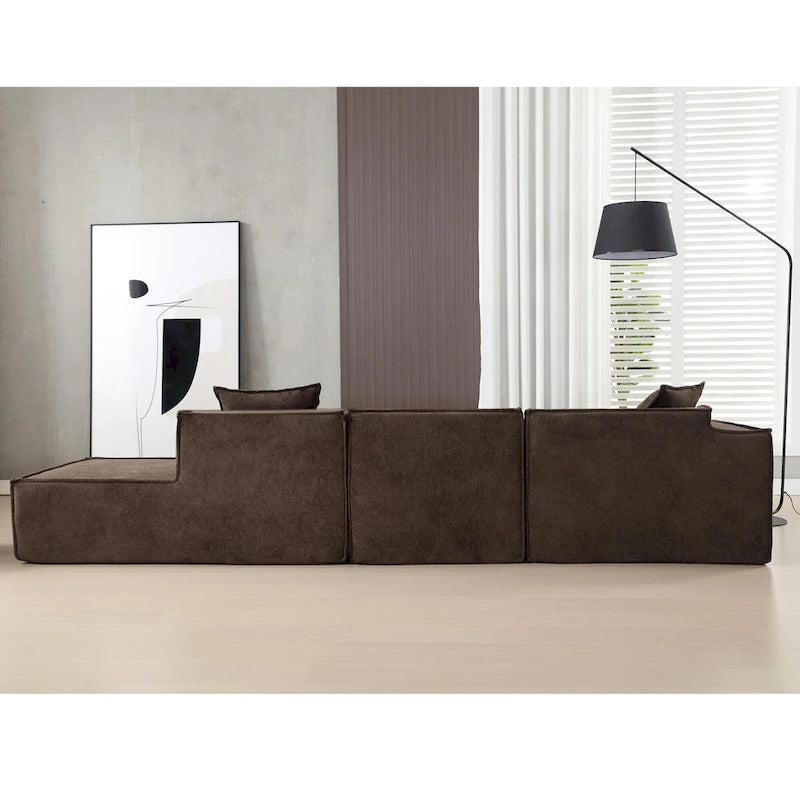 Modern Minimalist Modular Combination L-shaped Sofa Set,Free Installation Sofa