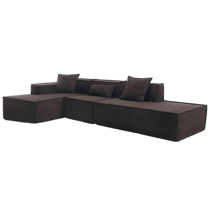 Modern Minimalist Modular Combination L-shaped Sofa Set,Free Installation Sofa