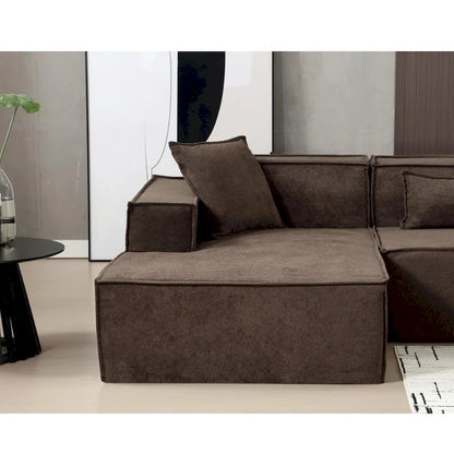 Modern Minimalist Modular Combination L-shaped Sofa Set,Free Installation Sofa